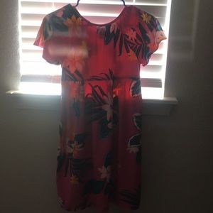 A fit flower dress